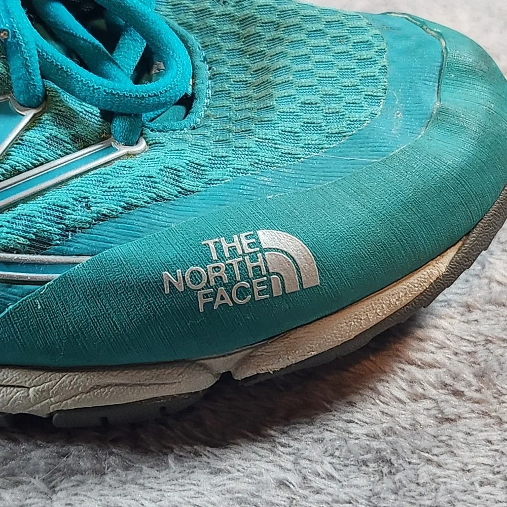 The North Face Shoes Womens 10 Blue Green Ultra Kilowatt Trainer Sneaker C570